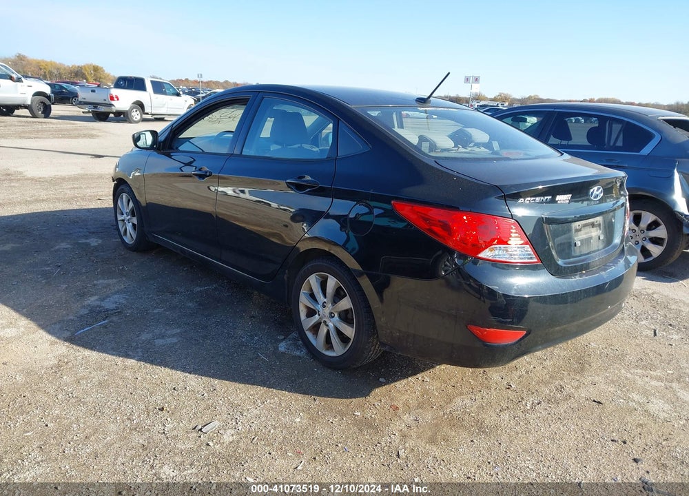 2012 HYUNDAI ACCENT GLS VIN: KMHCU4AE9CU130239
