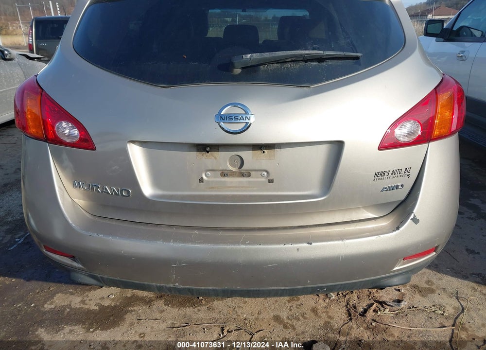 2010 NISSAN MURANO S VIN: JN8AZ1MW6AW139440