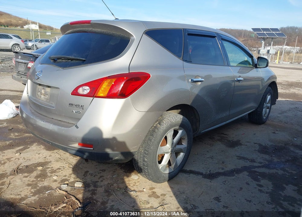 2010 NISSAN MURANO S VIN: JN8AZ1MW6AW139440