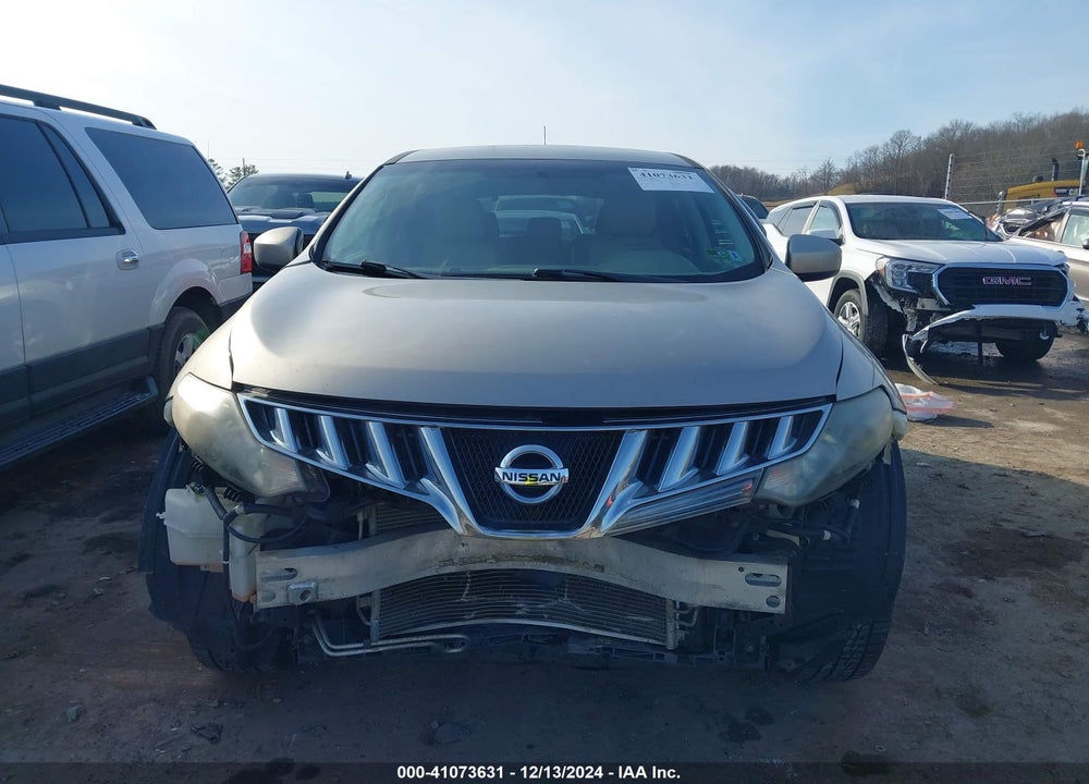 2010 NISSAN MURANO S VIN: JN8AZ1MW6AW139440