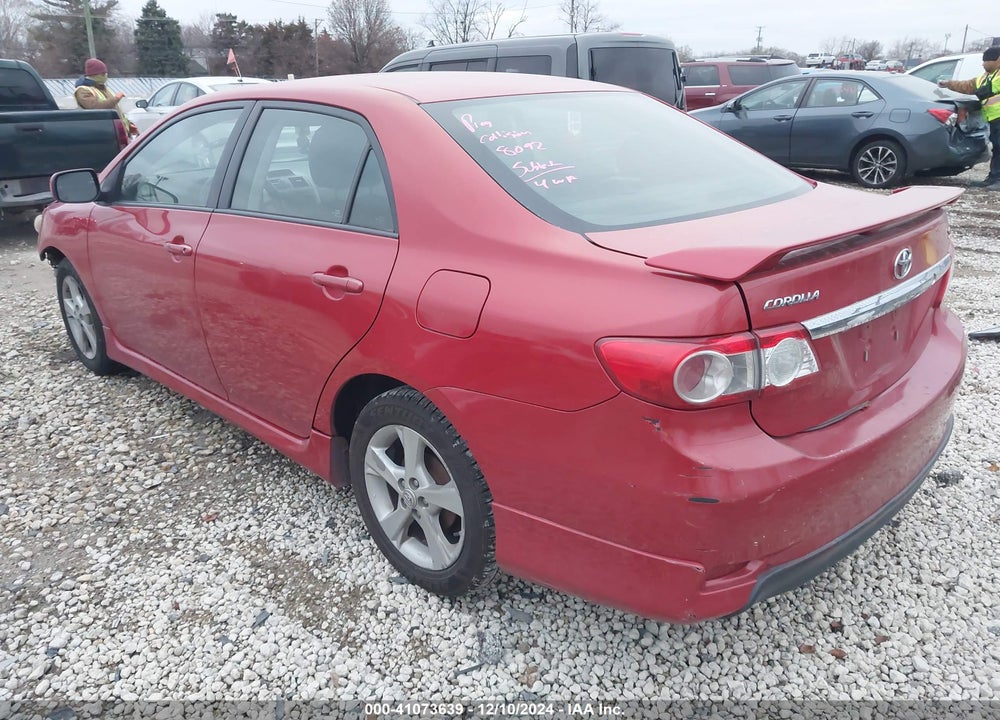 2013 TOYOTA COROLLA S VIN: 2T1BU4EE3DC922413