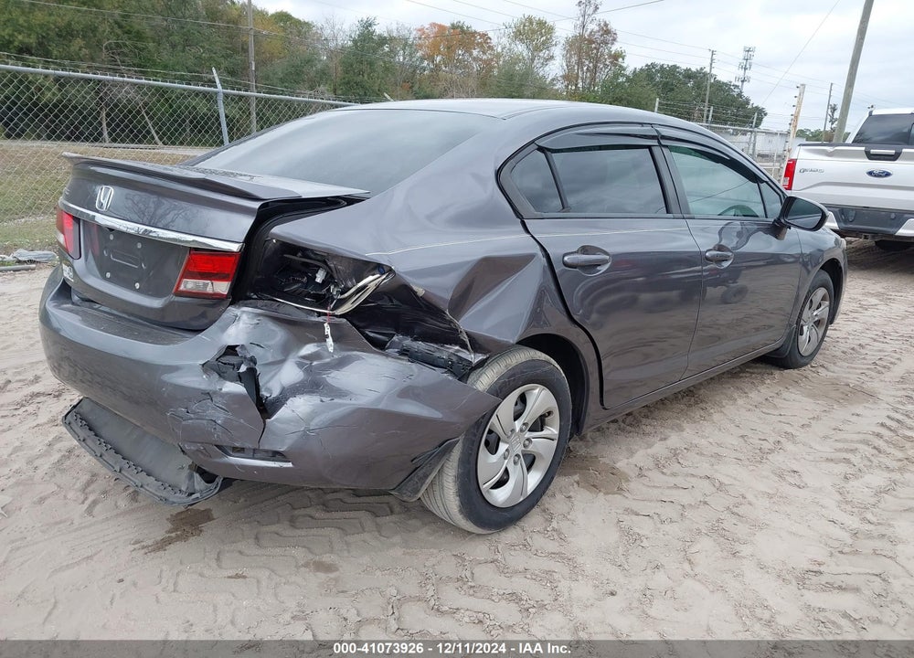2014 HONDA CIVIC LX VIN: 19XFB2F55EE024568