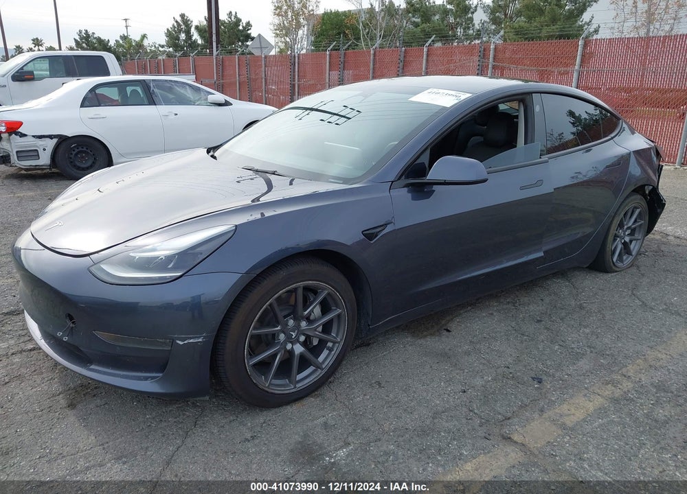 2022 TESLA MODEL 3 REAR-WHEEL DRIVE VIN: 5YJ3E1EAXNF109452