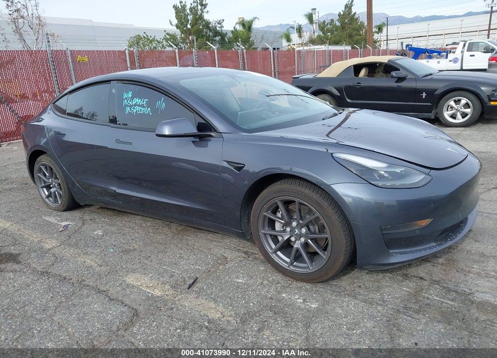 2022 TESLA MODEL 3 REAR-WHEEL DRIVE VIN: 5YJ3E1EAXNF109452
