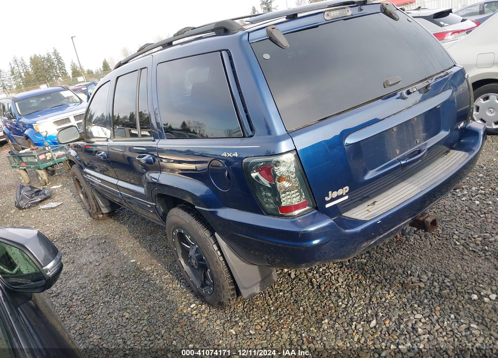 2000 JEEP GRAND CHEROKEE LIMITED VIN: 1J4GW58N7YC386544