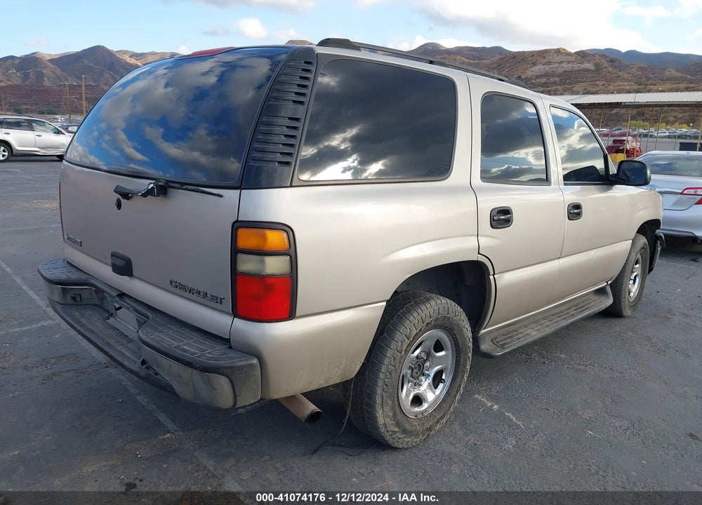 2004 CHEVROLET TAHOE LS VIN: 1GNEC13V44R251882