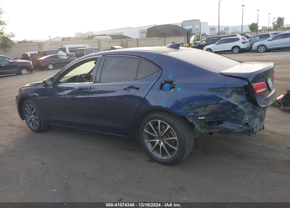 2017 ACURA TLX TECHNOLOGY PACKAGE VIN: 19UUB2F53HA002536