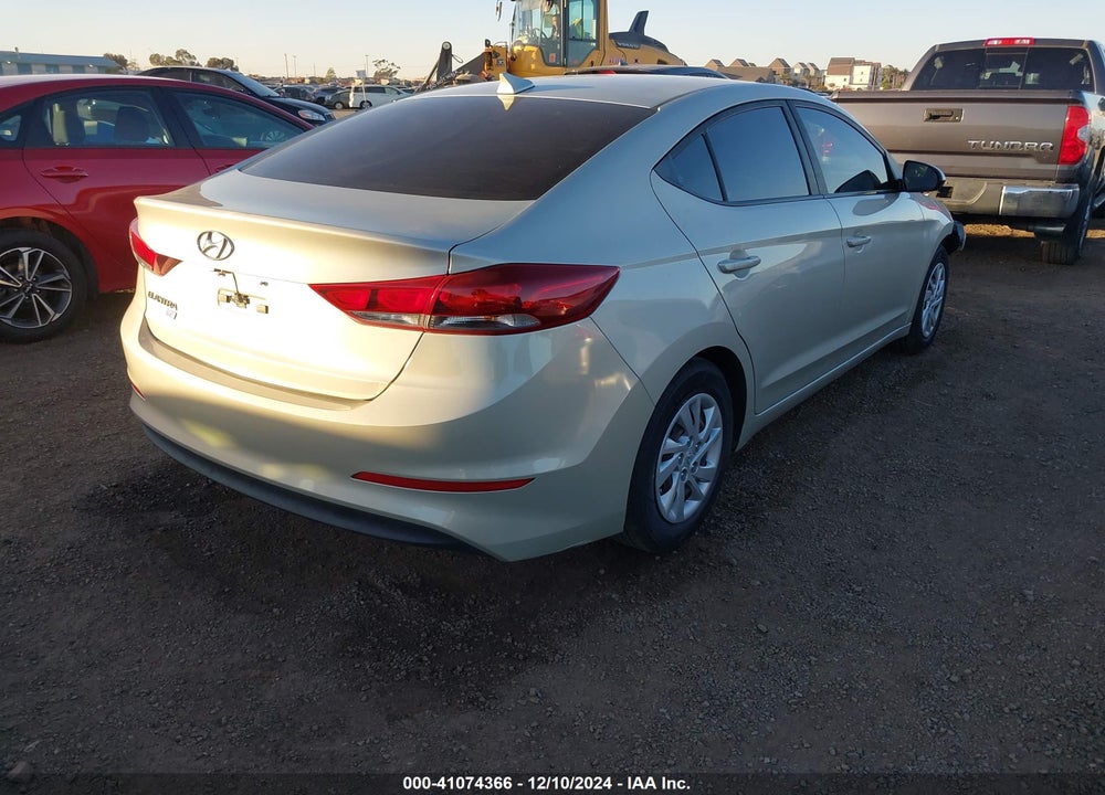 2017 HYUNDAI ELANTRA SE VIN: 5NPD74LF7HH167247