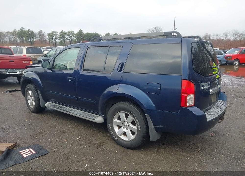 2008 NISSAN PATHFINDER SE VIN: 5N1AR18B78C648253