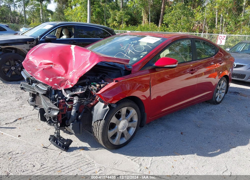 2012 HYUNDAI ELANTRA LIMITED (ULSAN PLANT) VIN: KMHDH4AE2CU457901