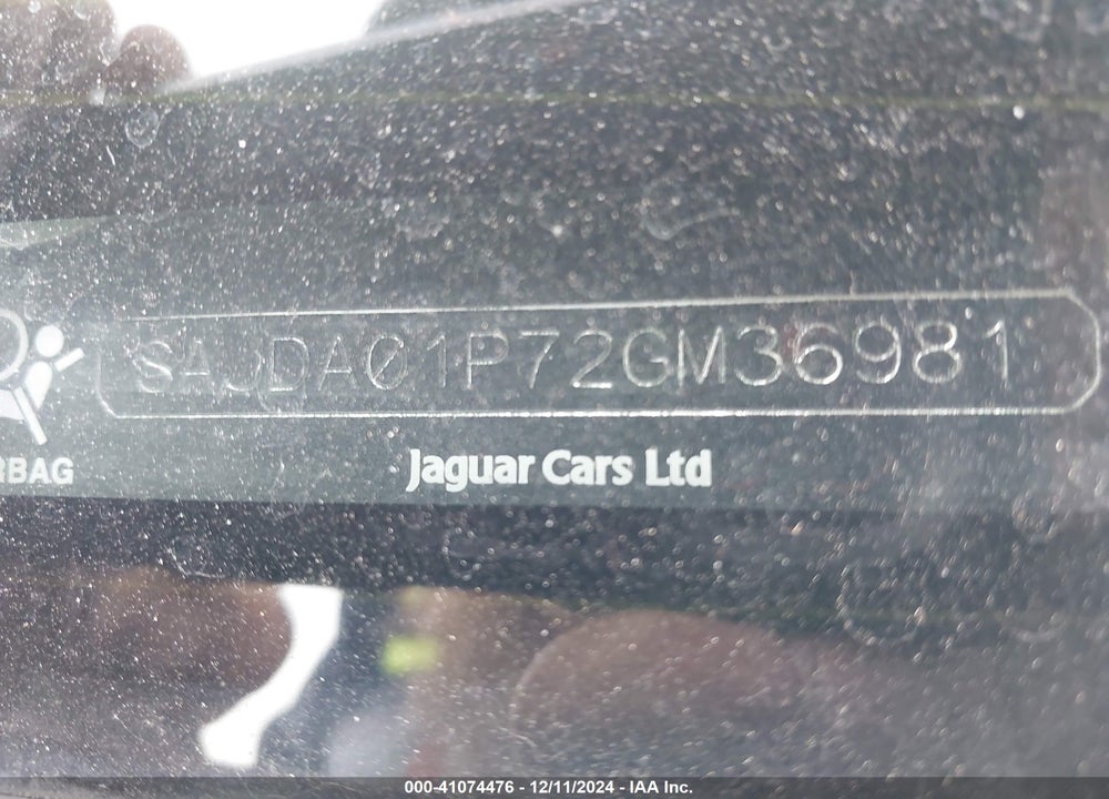 2002 JAGUAR S-TYPE 4.0L V8 VIN: SAJDA01P72GM36981