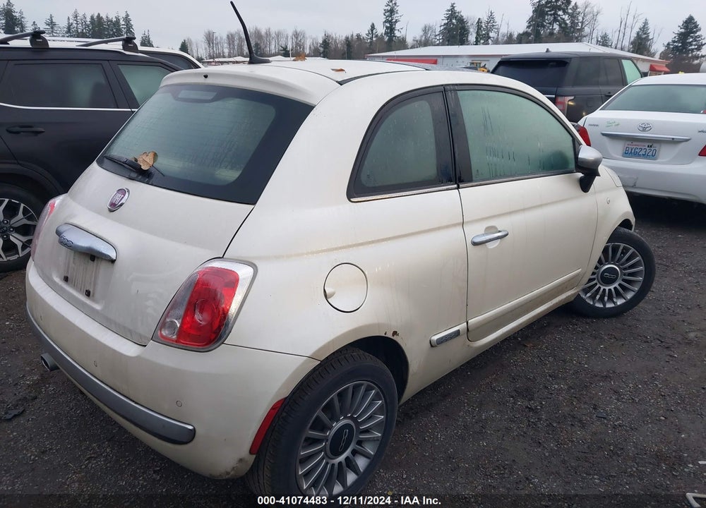2013 FIAT 500 LOUNGE VIN: 3C3CFFCR2DT535045