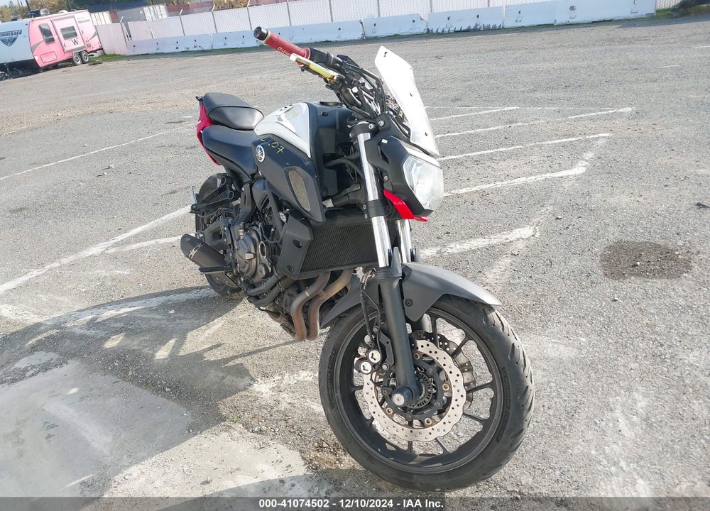 2018 YAMAHA MT07 C VIN: JYARM27Y4JA000786