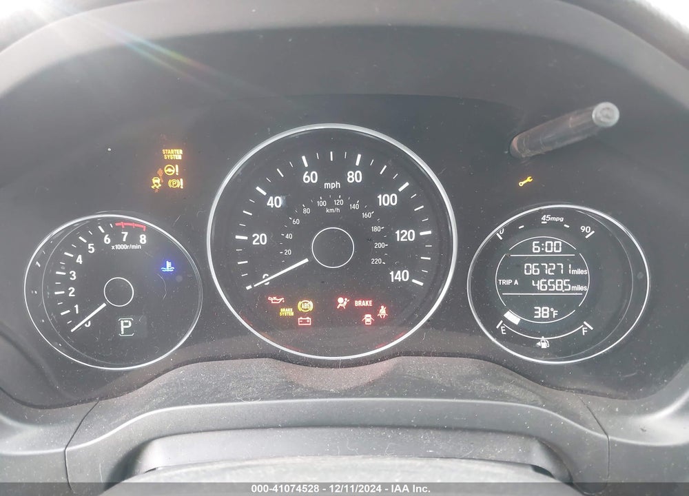 2016 HONDA HR-V EX VIN: 3CZRU6H56GM728597
