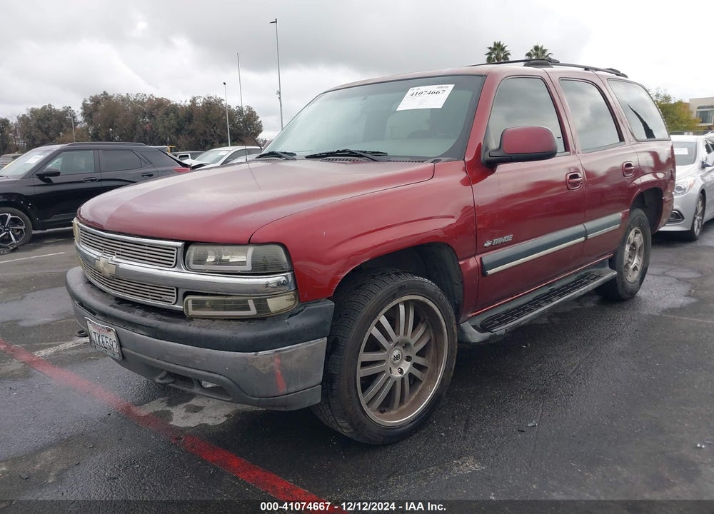 2001 CHEVROLET TAHOE LT VIN: 1GNEC13T41R185683