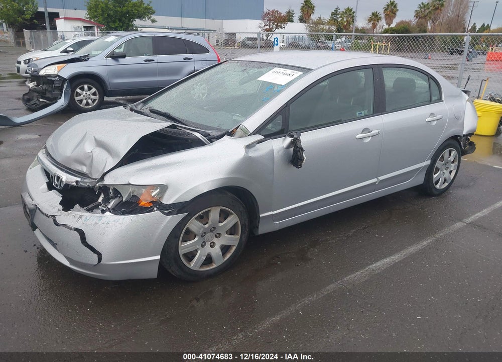 2008 HONDA CIVIC LX VIN: 2HGFA16598H344600