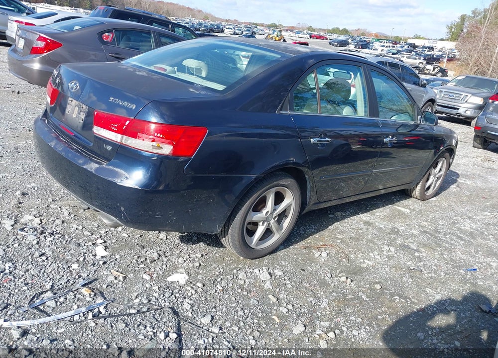 2006 HYUNDAI SONATA GLS V6/LX V6 VIN: 5NPEU46F86H016360