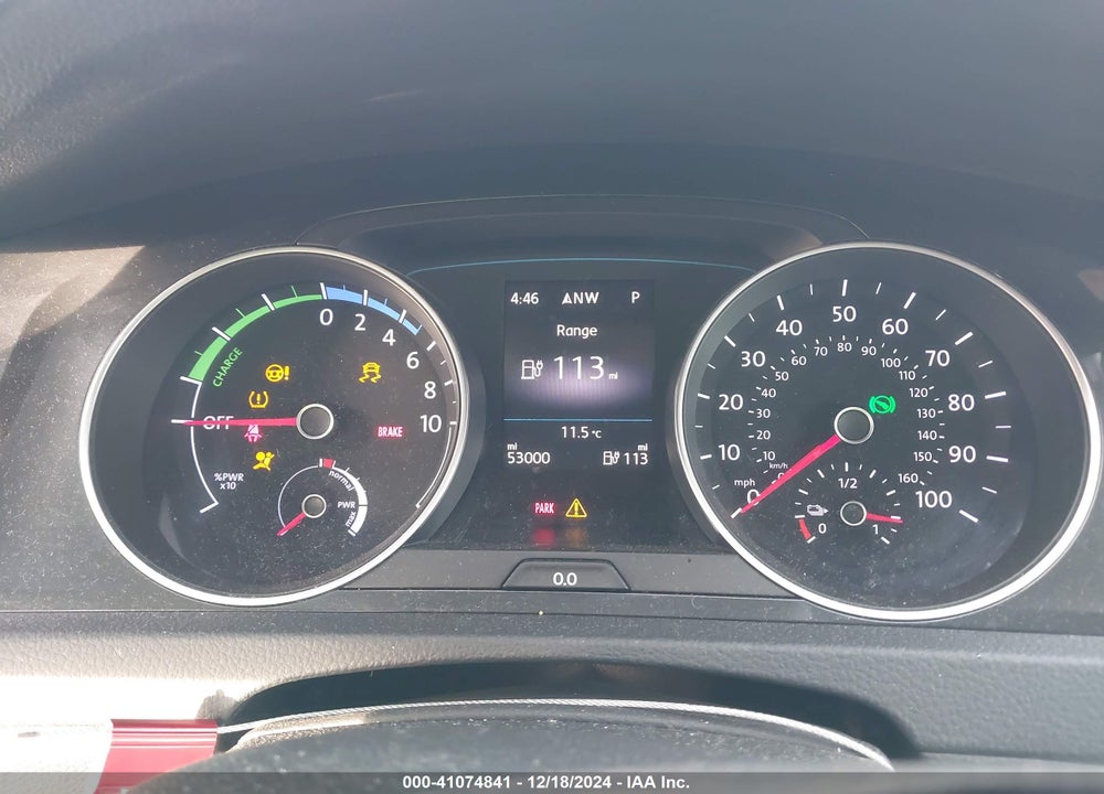 2017 VOLKSWAGEN E-GOLF VIN: WVWPR7AU3HW950215