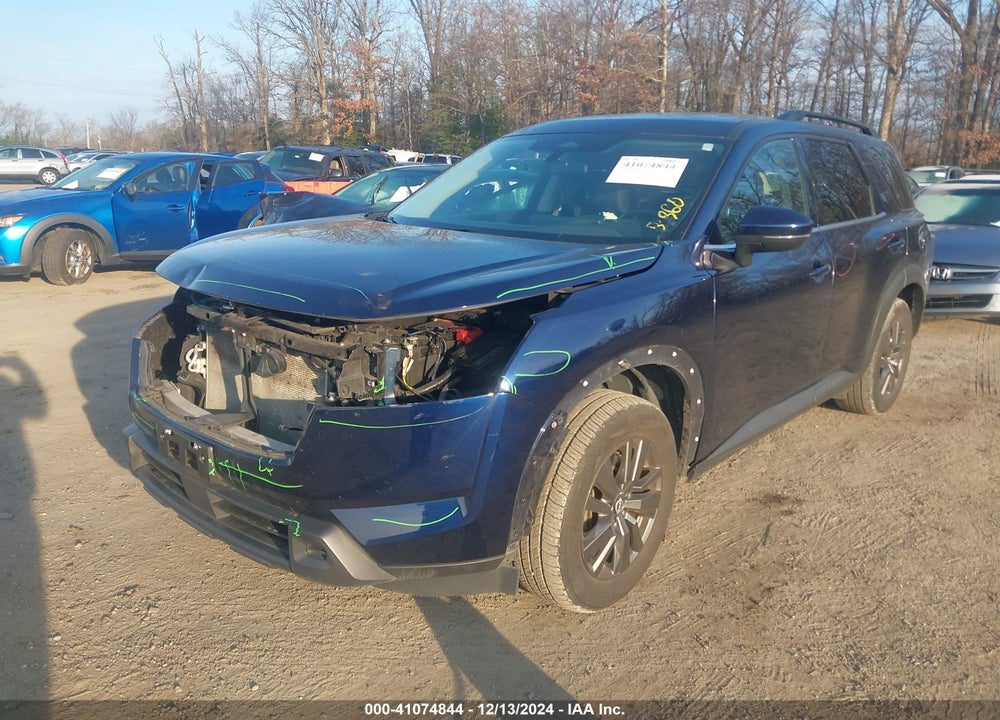 2022 NISSAN PATHFINDER SV 2WD VIN: 5N1DR3BA2NC216478