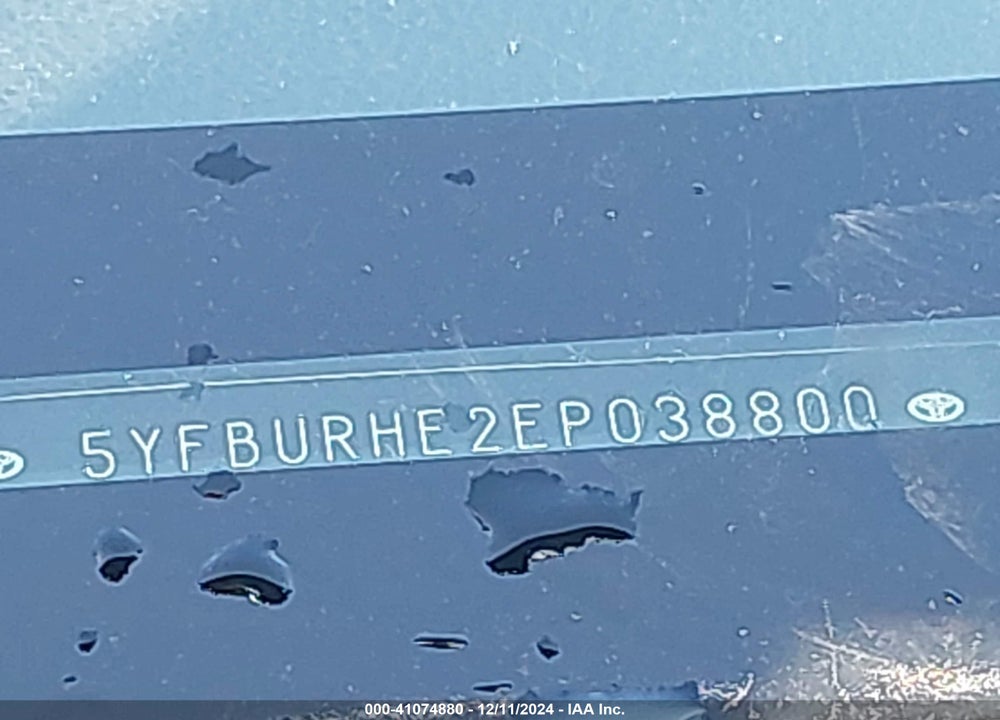 2014 TOYOTA COROLLA S PLUS VIN: 5YFBURHE2EP038800