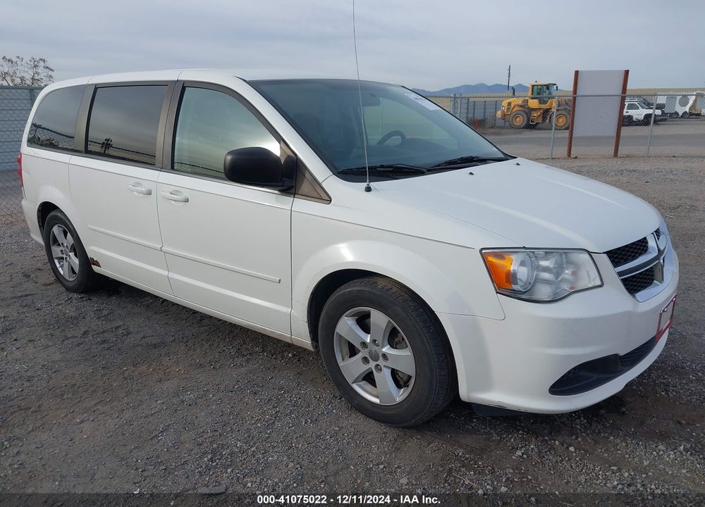 2013 DODGE GRAND CARAVAN SE VIN: 2C4RDGBG3DR598532