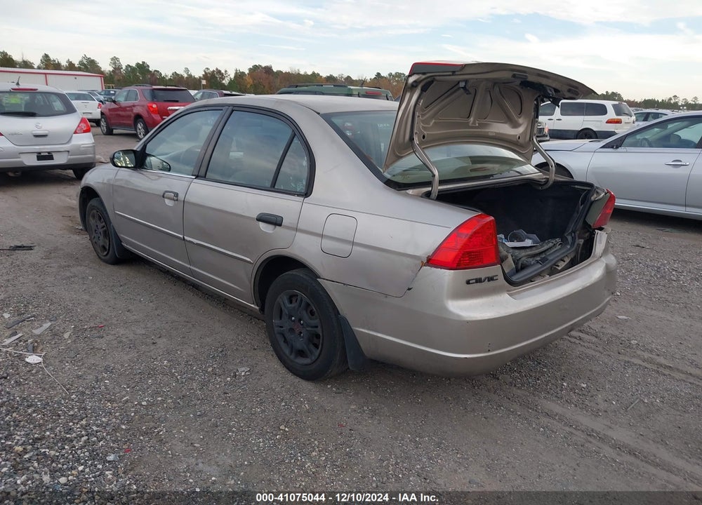 2001 HONDA CIVIC LX VIN: 1HGES15501L009227