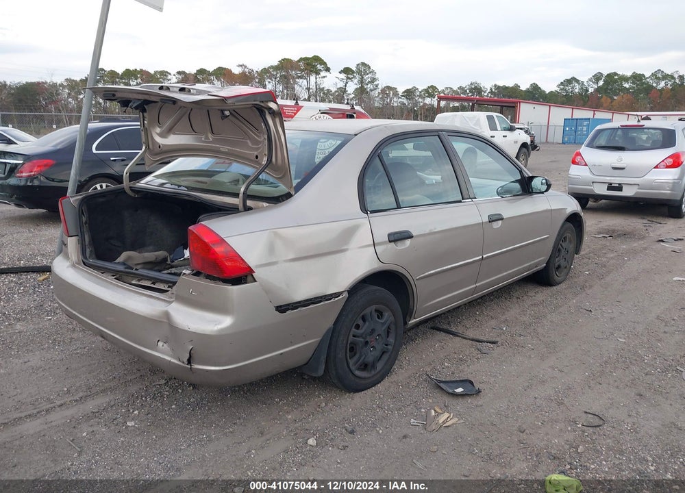 2001 HONDA CIVIC LX VIN: 1HGES15501L009227