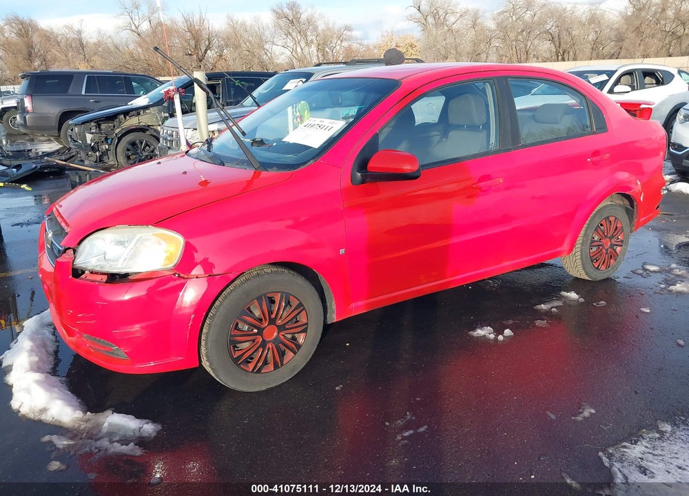 2009 CHEVROLET AVEO LT VIN: KL1TD56E39B375701