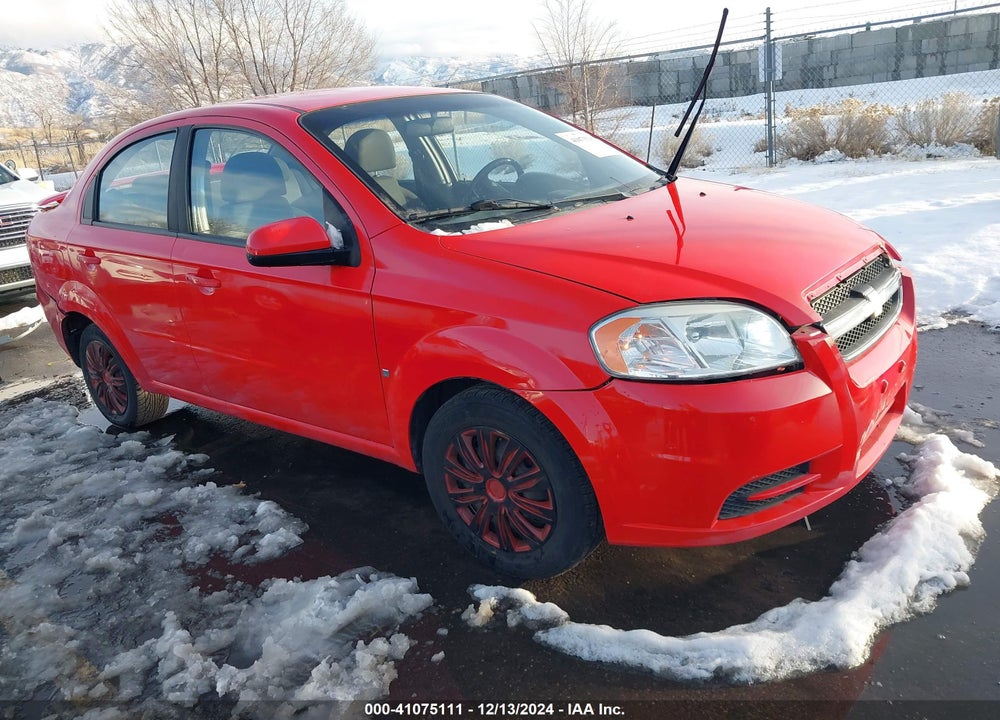 2009 CHEVROLET AVEO LT VIN: KL1TD56E39B375701