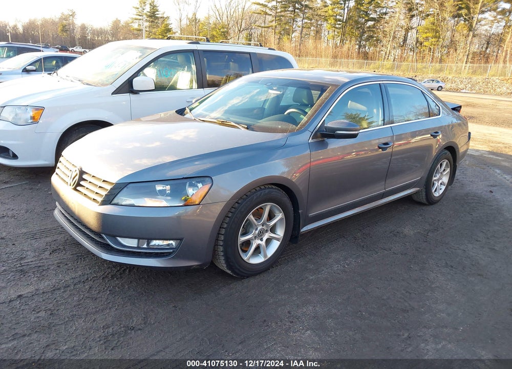 2014 VOLKSWAGEN PASSAT 2.0L TDI SE VIN: 1VWBN7A37EC091475