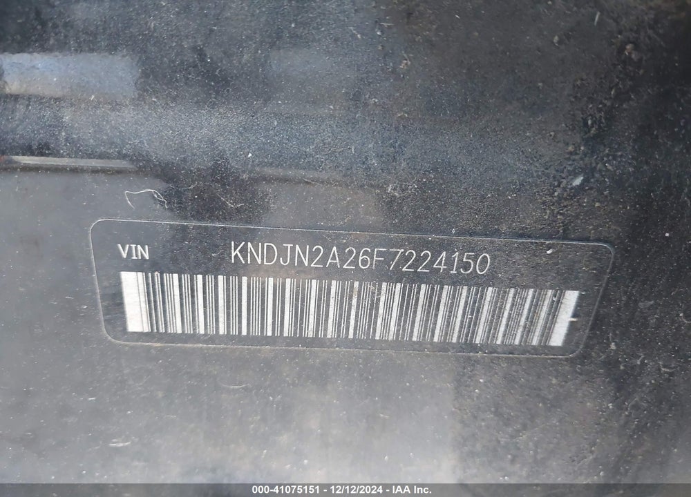 2015 KIA SOUL VIN: KNDJN2A26F7224150
