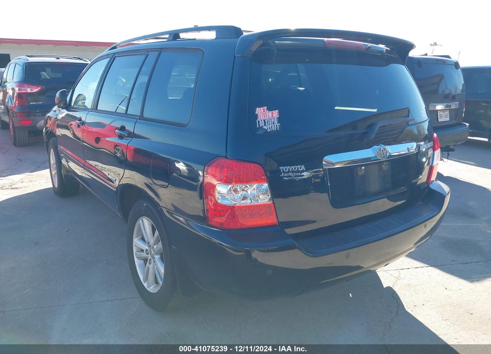 2006 TOYOTA HIGHLANDER HYBRID LIMITED V6 VIN: JTEDW21A160009202