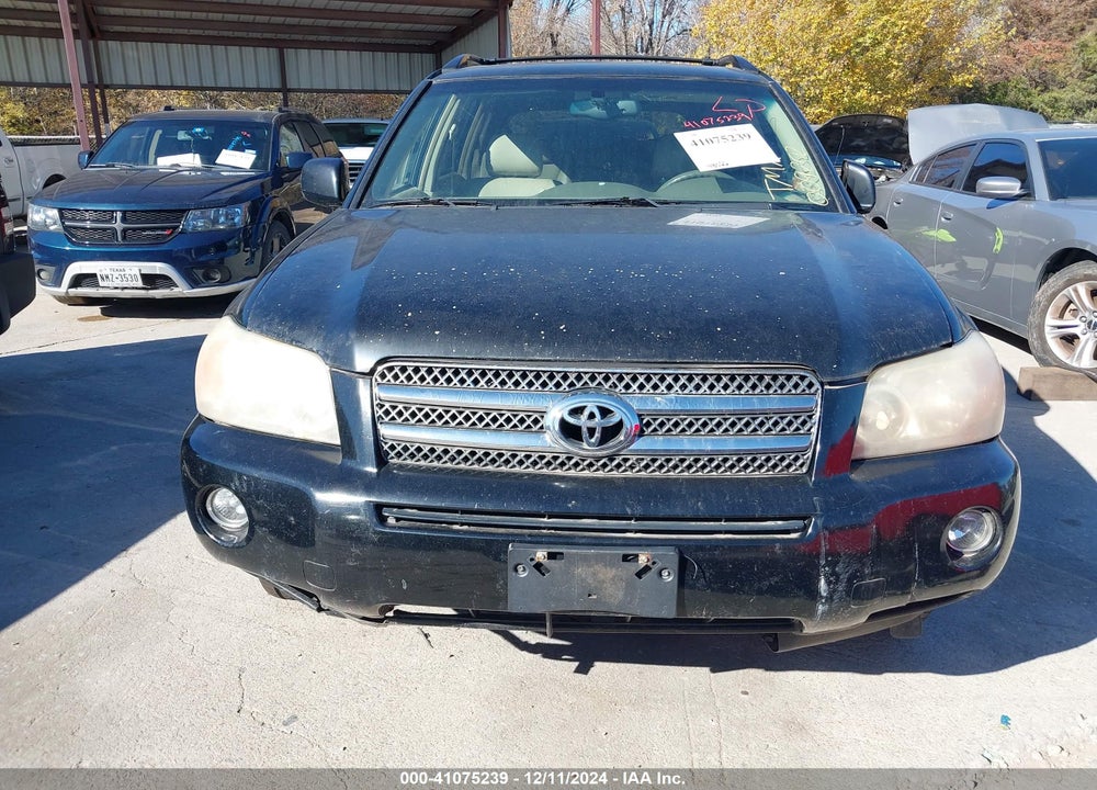 2006 TOYOTA HIGHLANDER HYBRID LIMITED V6 VIN: JTEDW21A160009202