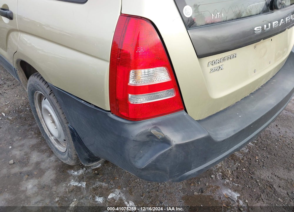 2004 SUBARU FORESTER 2.5X VIN: JF1SG63684H756955
