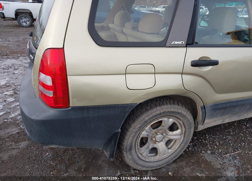 2004 SUBARU FORESTER 2.5X VIN: JF1SG63684H756955