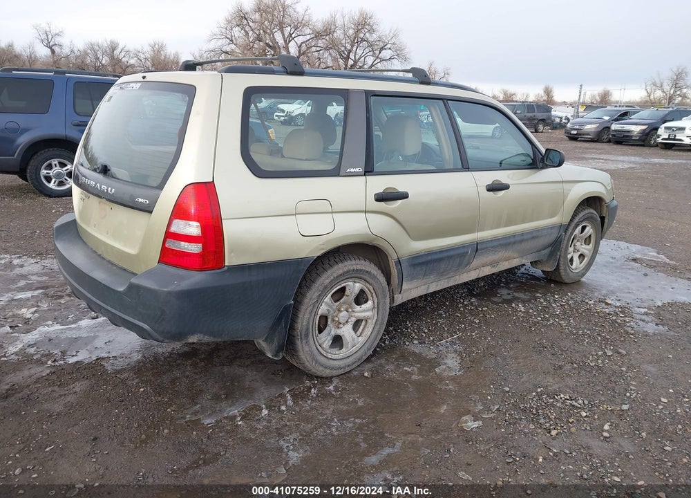 2004 SUBARU FORESTER 2.5X VIN: JF1SG63684H756955