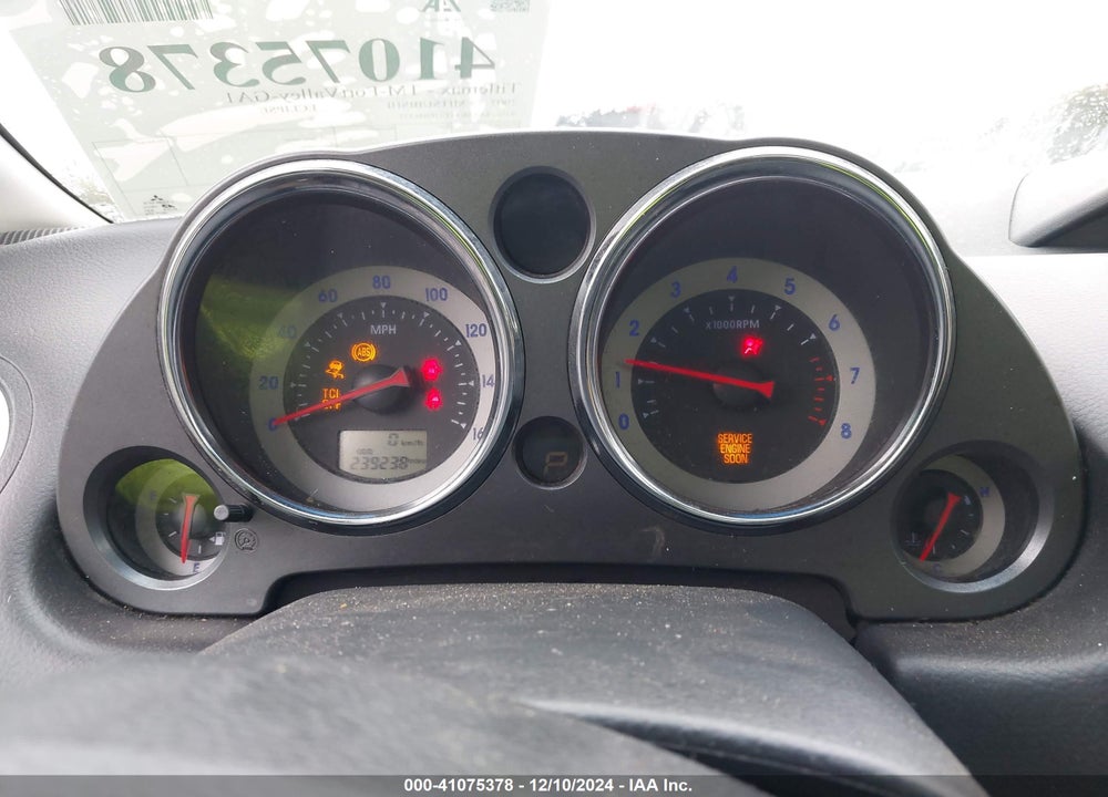 2007 MITSUBISHI ECLIPSE GT VIN: 4A3AK34T27E046332