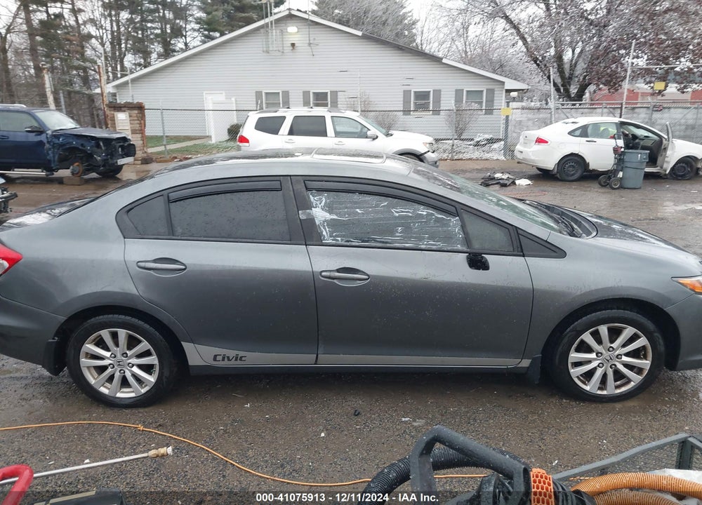 2012 HONDA CIVIC VIN: 19XFB2F85CE363225