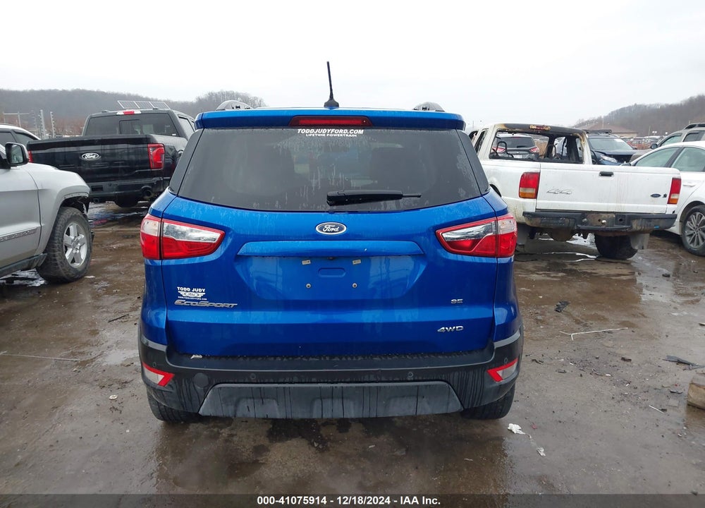 2021 FORD ECOSPORT SE VIN: MAJ6S3GL9MC416886