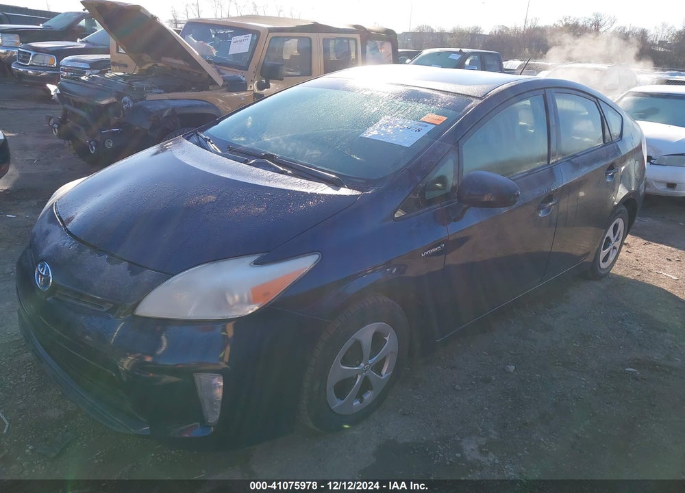 2013 TOYOTA PRIUS THREE VIN: JTDKN3DU4D1649342