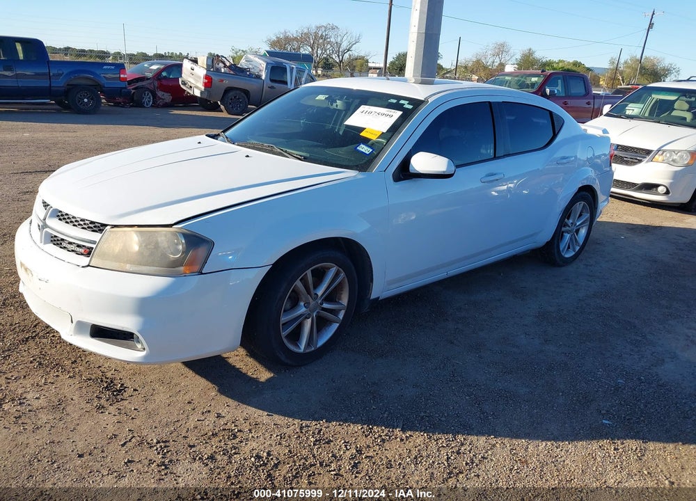 2014 DODGE AVENGER SXT VIN: 1C3CDZCG2EN187920