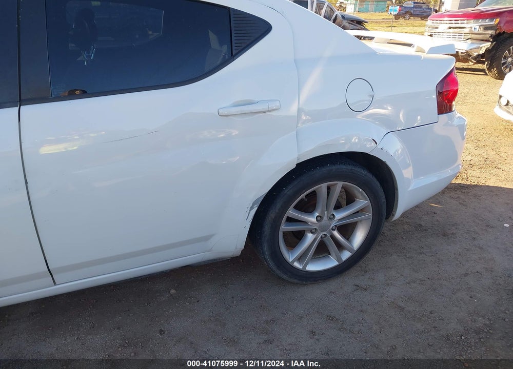 2014 DODGE AVENGER SXT VIN: 1C3CDZCG2EN187920