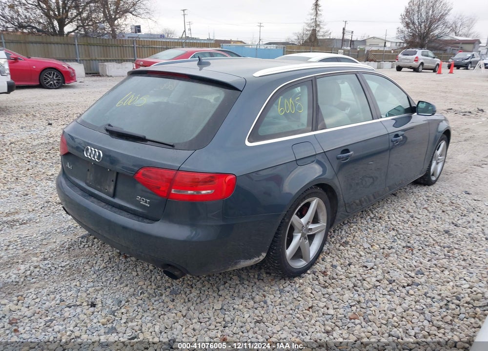 2010 AUDI A4 2.0T PREMIUM VIN: WAU4FAFL6AA053771