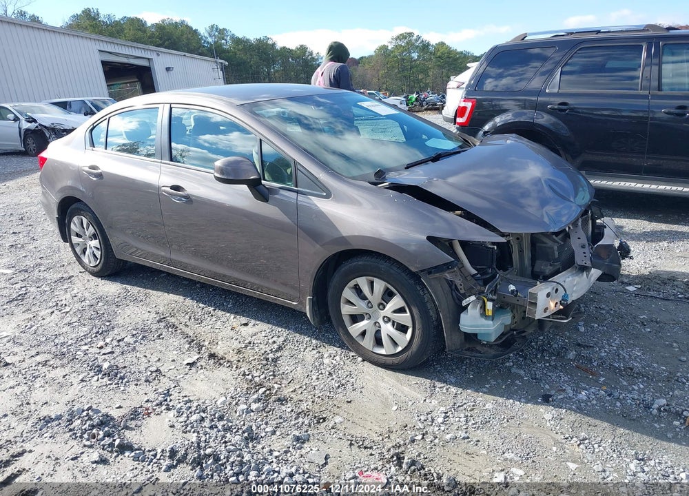 2012 HONDA CIVIC LX VIN: 19XFB2F58CE107893