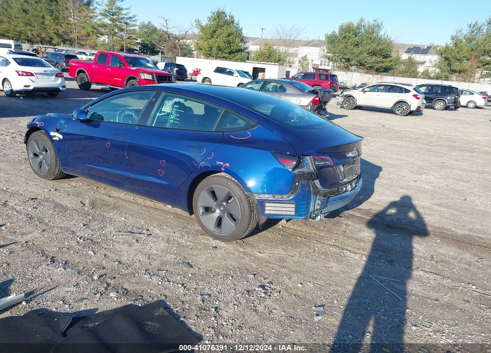 2022 TESLA MODEL 3 LONG RANGE DUAL MOTOR ALL-WHEEL DRIVE VIN: 5YJ3E1EB8NF265014