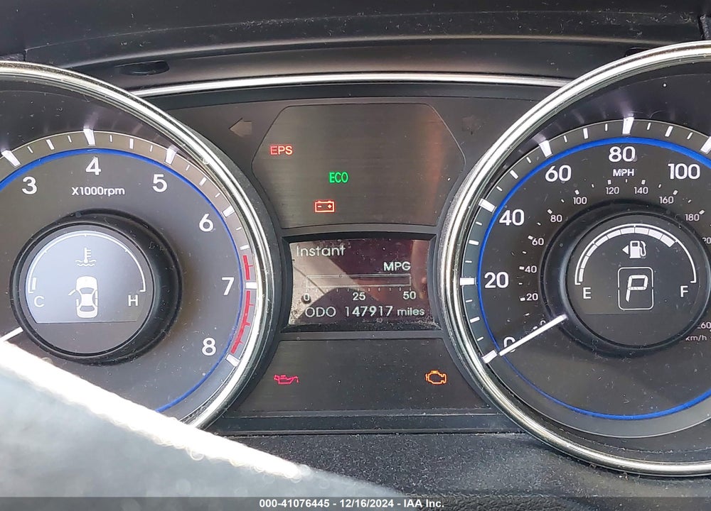 2012 HYUNDAI SONATA VIN: 5NPEB4AC8CH407796