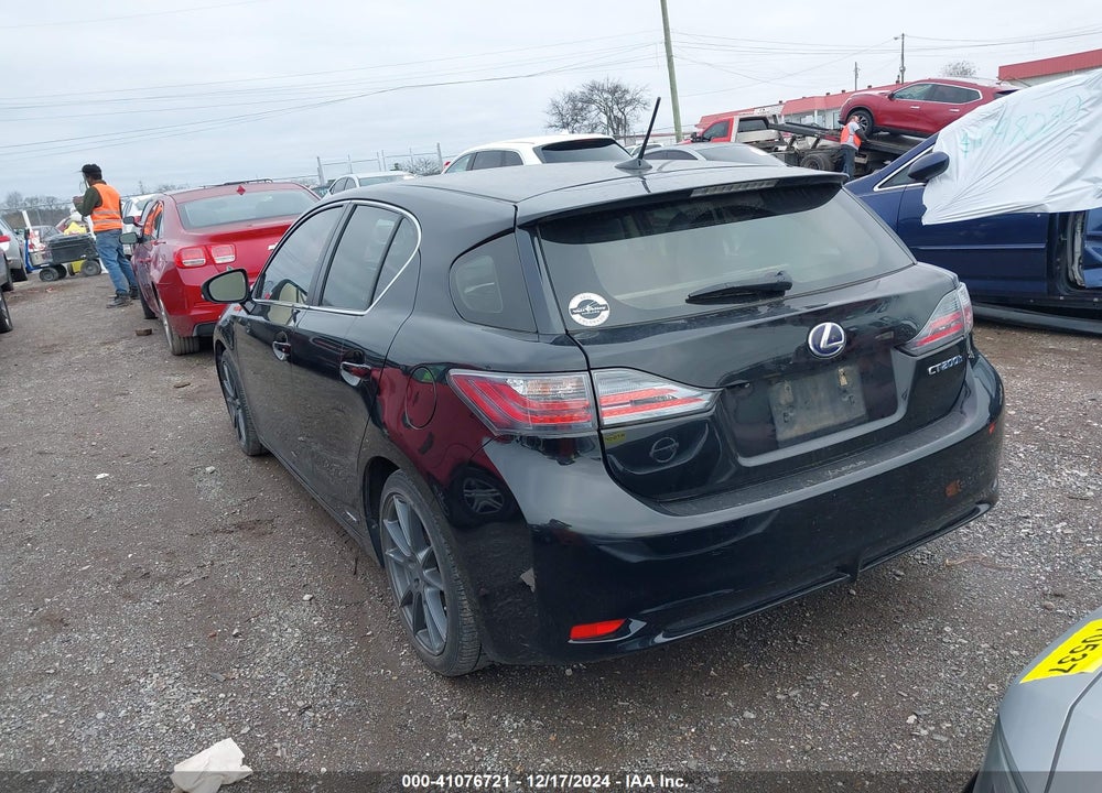2012 LEXUS CT 200H PREMIUM VIN: JTHKD5BH9C2122280