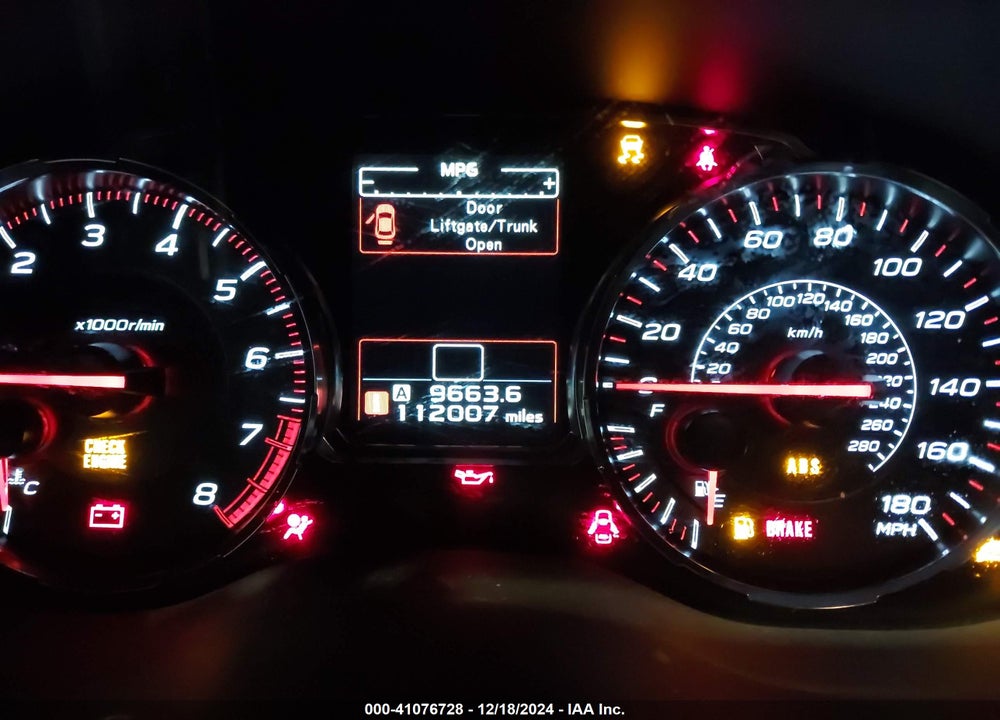 2018 SUBARU WRX VIN: JF1VA1A62J9802175