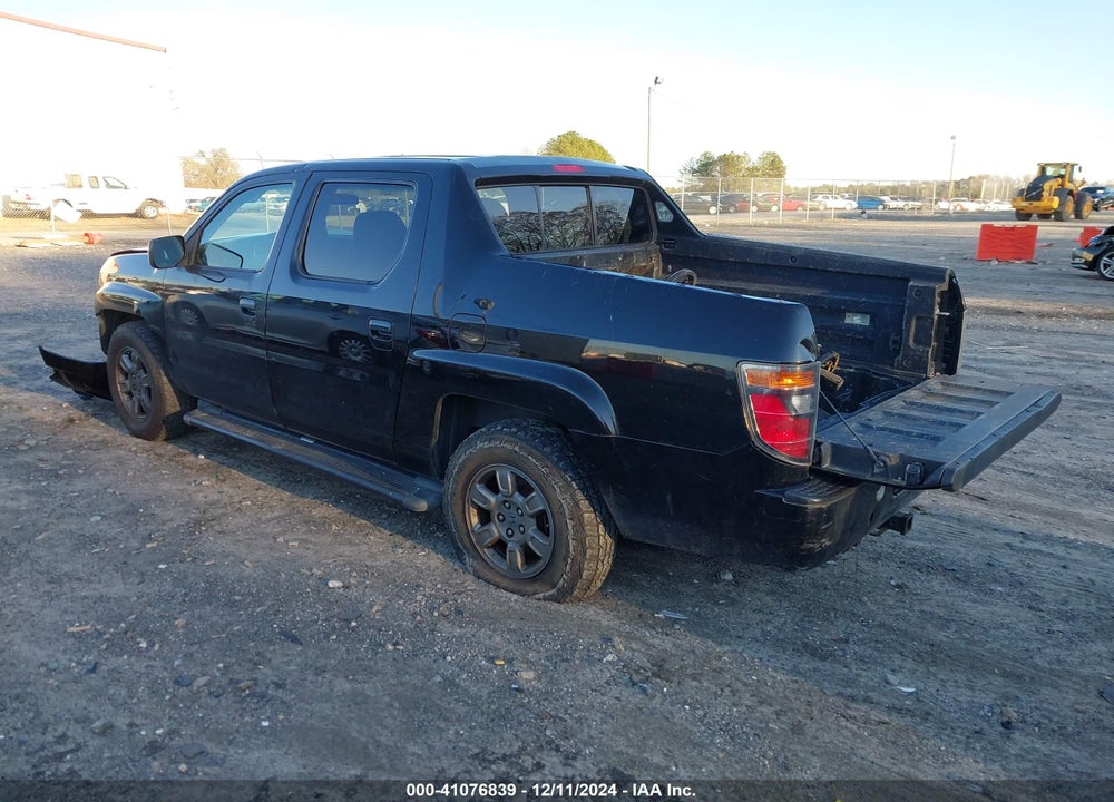 2007 HONDA RIDGELINE RTX VIN: 2HJYK16397H550061