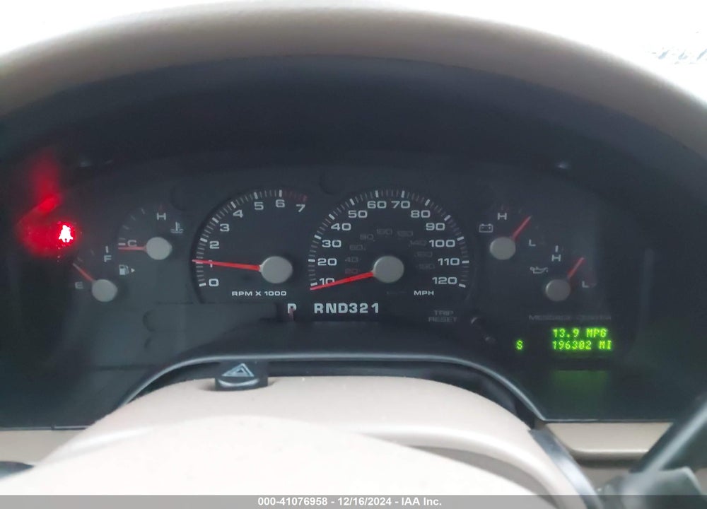 2003 FORD EXPLORER EDDIE BAUER VIN: 1FMZU74K63ZB33809